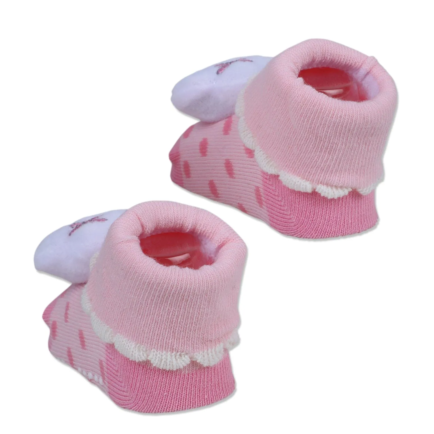 Baby Moo Sleeping Cloud Cotton Anti-Skid 3D Socks - Pink
