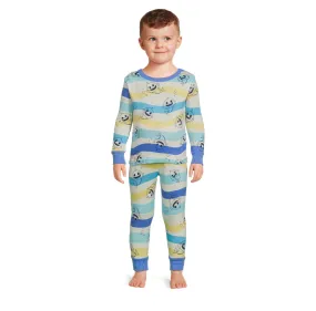 Baby Shark Character Snug Fit Pajamas Long Sleeve Pant Set