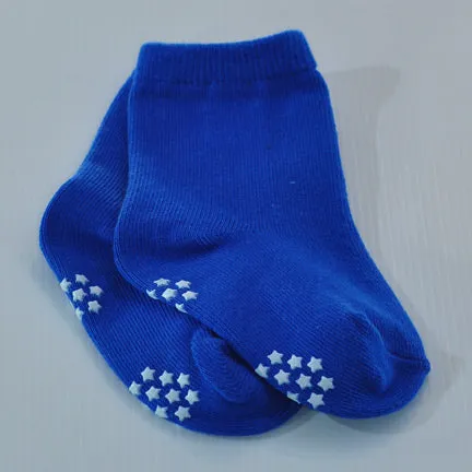 Baby Socks Blue Grip Soles