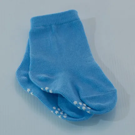 Baby Socks Blue Grip Soles
