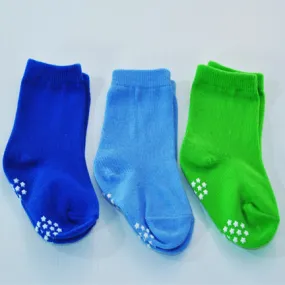 Baby Socks Blue Grip Soles