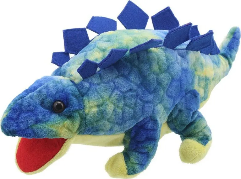 Baby Stegosaurus Puppet - Blue