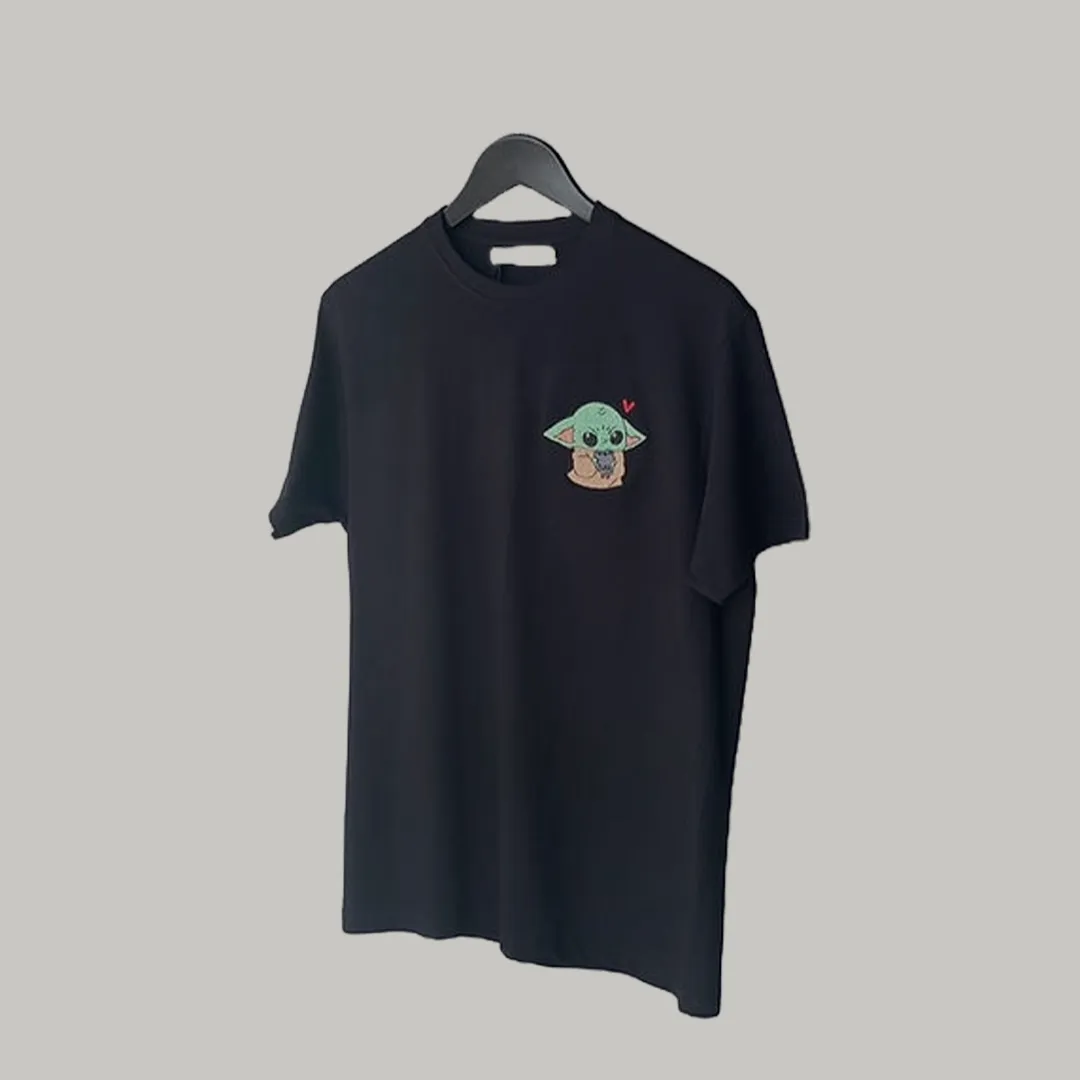 Baby Yoda Embroidered T-Shirt