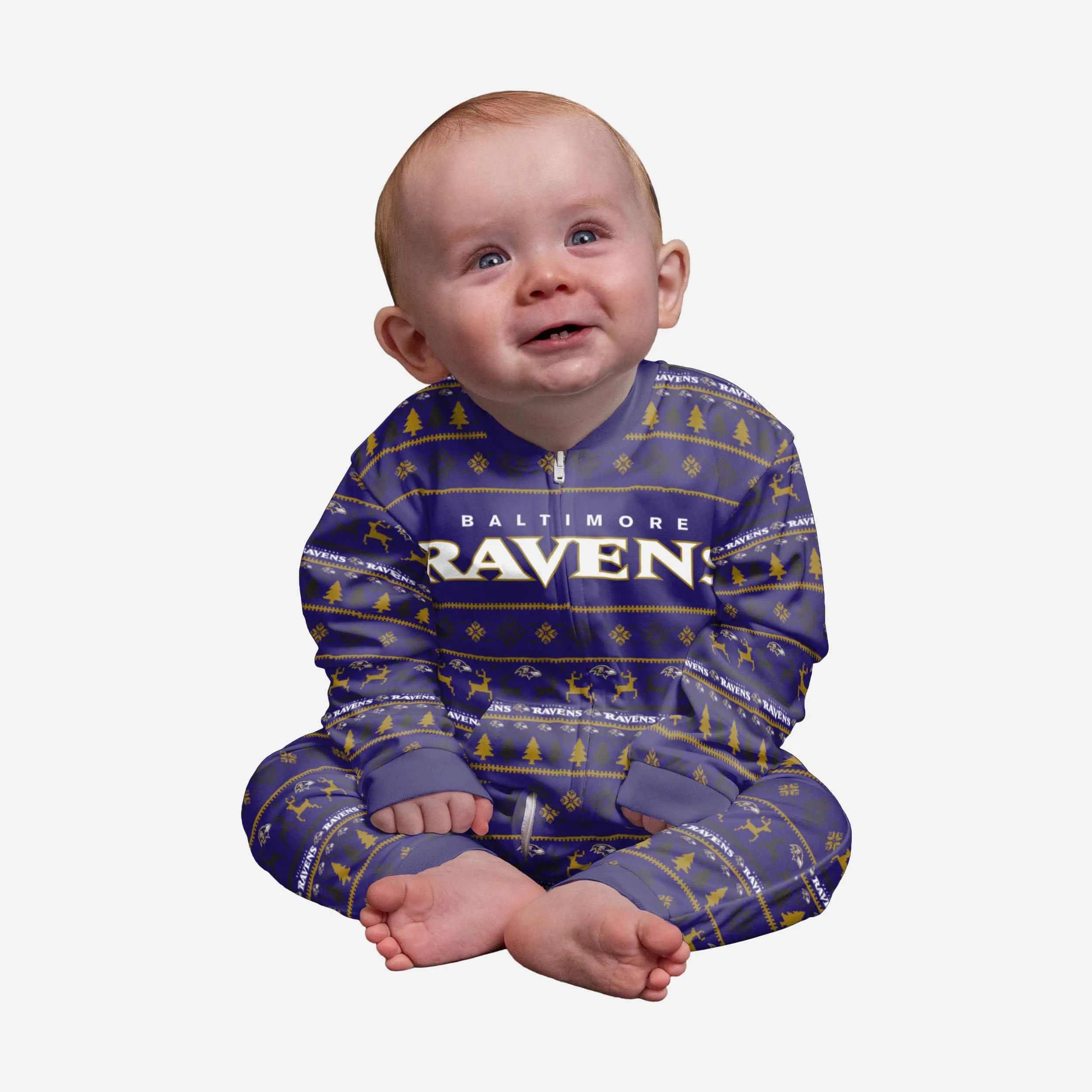 Baltimore Ravens Infant Family Holiday Pajamas