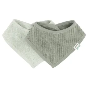Bandana Bib 2 Pack - 'Hush Olive'