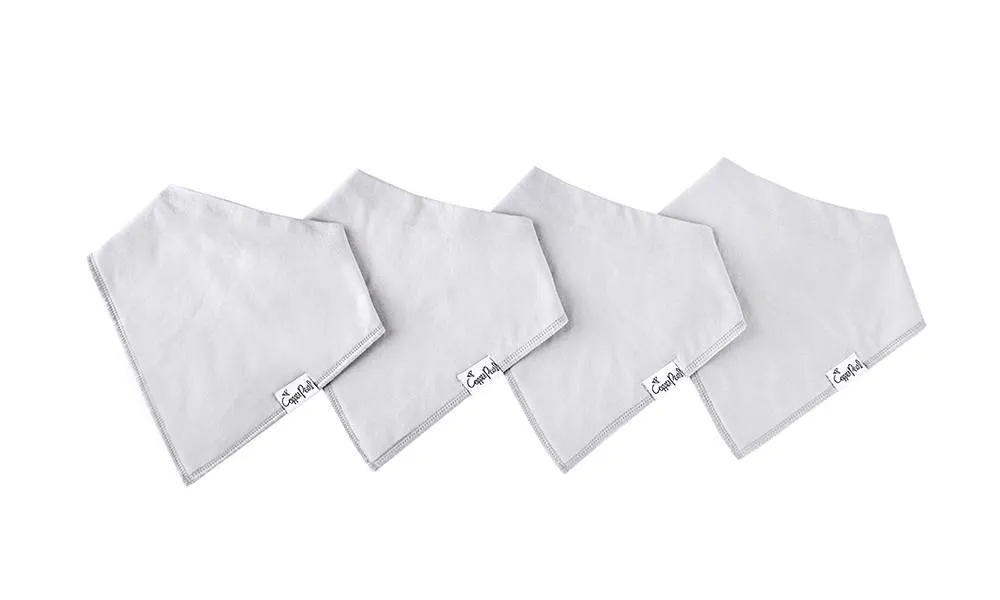 Bandana Bib Set, Grey Basics
