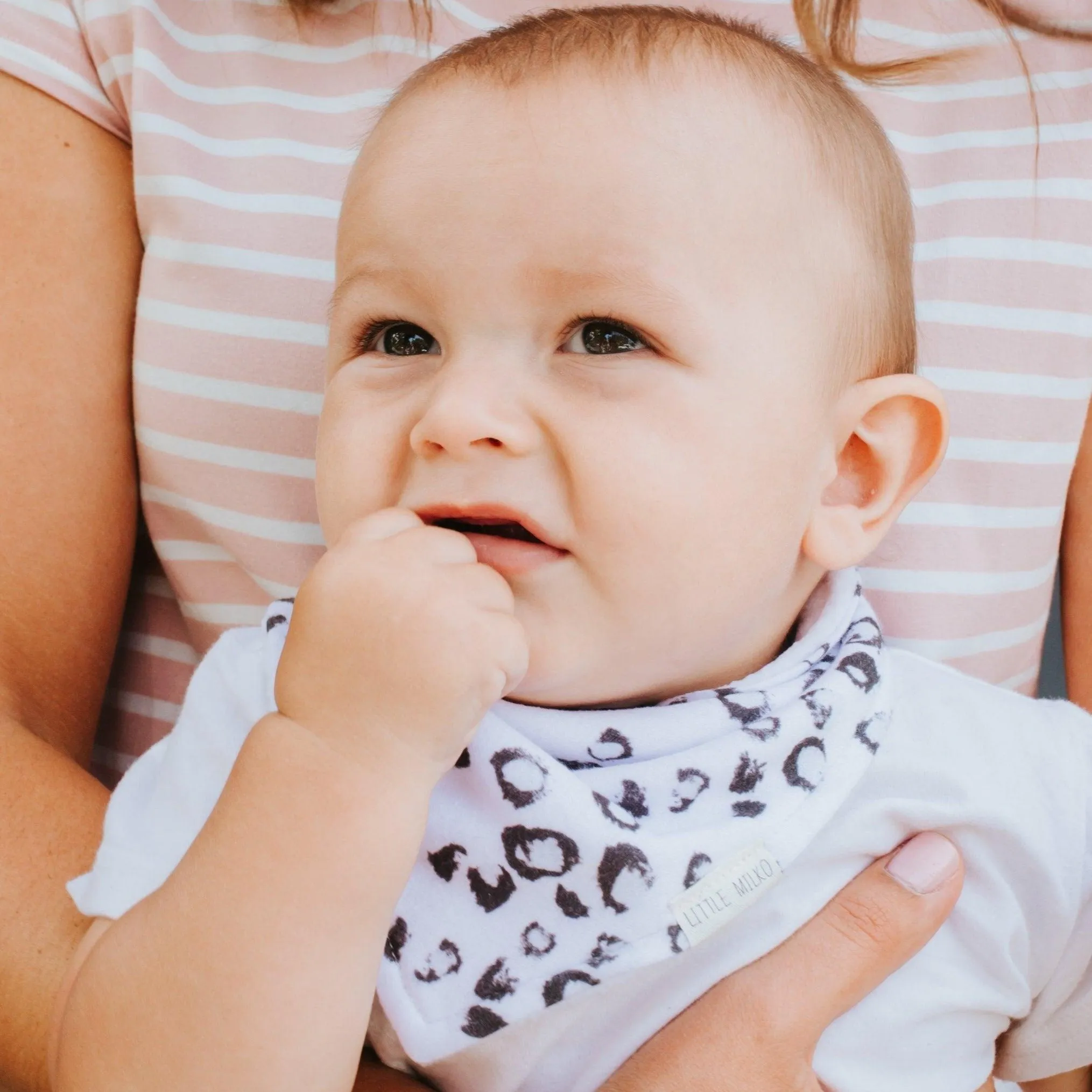 Bandana Dribble Bib Linen | Little Leopard