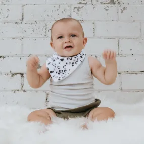 Bandana Dribble Bib Linen | Little Leopard