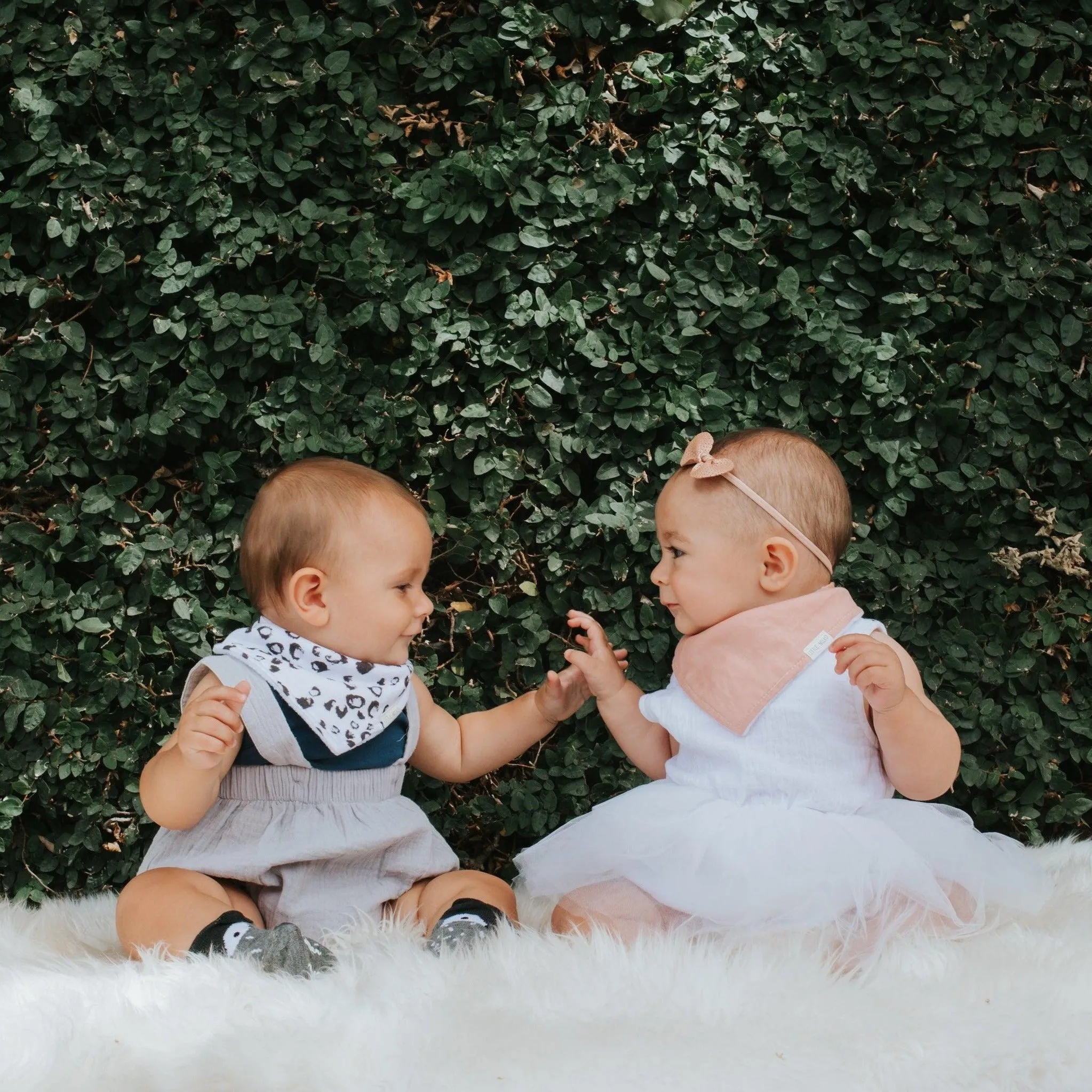 Bandana Dribble Bib Linen | Little Leopard