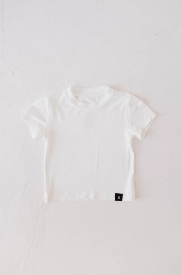 Basic Bamboo Tee | Cloud White