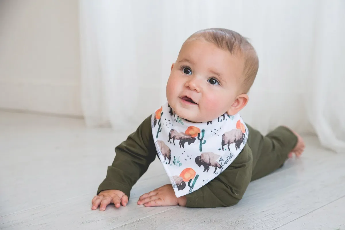 Bison Bandana Bib Set