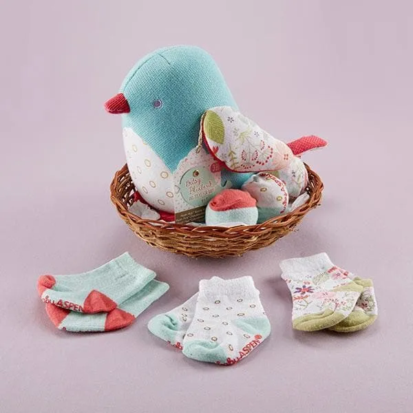 Bitsy Bluebird Plush Plus Bird with Socks for Baby