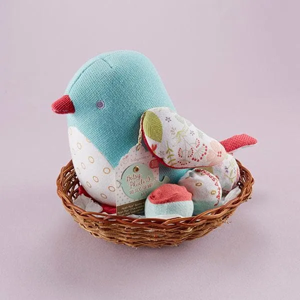 Bitsy Bluebird Plush Plus Bird with Socks for Baby