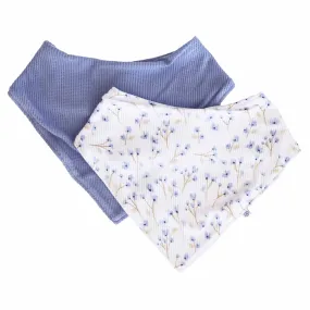 Blake's Blooms Waffle Bamboo 2pc Bandana Bibs