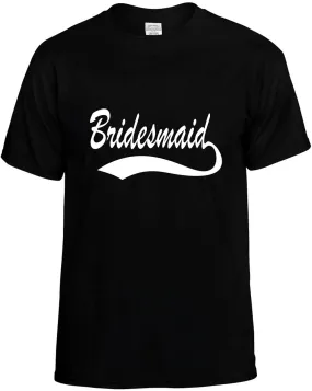 Bridesmaid Baseball Fontwedding Unisex T-Shirt Novelty Graphic Tee Shirt