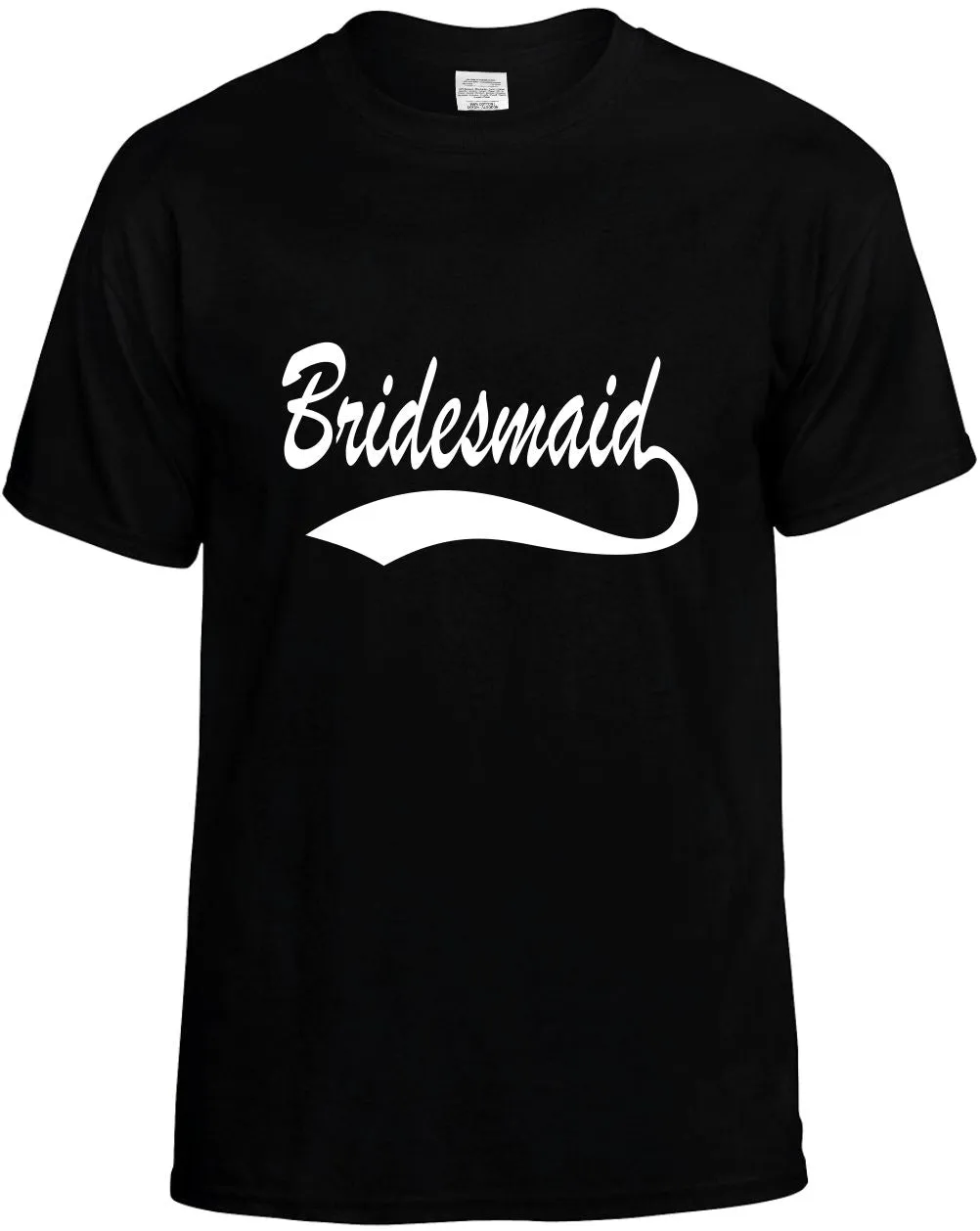 Bridesmaid Baseball Fontwedding Unisex T-Shirt Novelty Graphic Tee Shirt