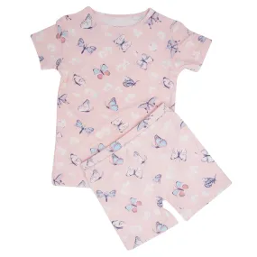 Butterfly Daisy Pink Summer Pajama - Select Size