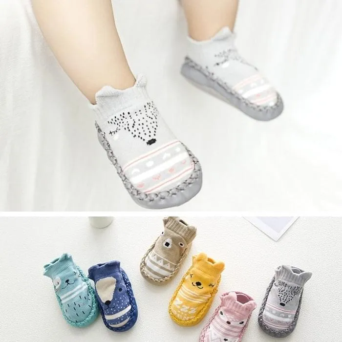 Cartoon Print Baby Floor Socks