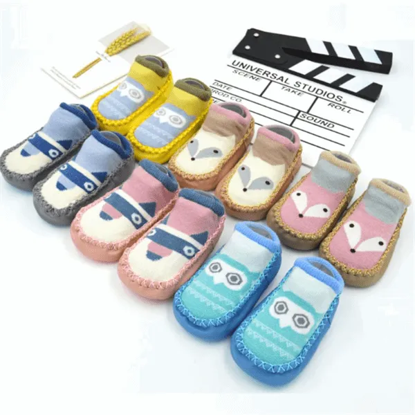 Cartoon Print Baby Floor Socks