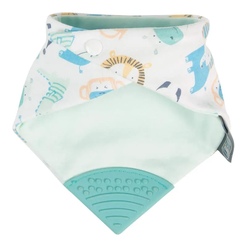 Cheeky Chompers Neckerchew Teething Dribble Bib - Cheeky Animals