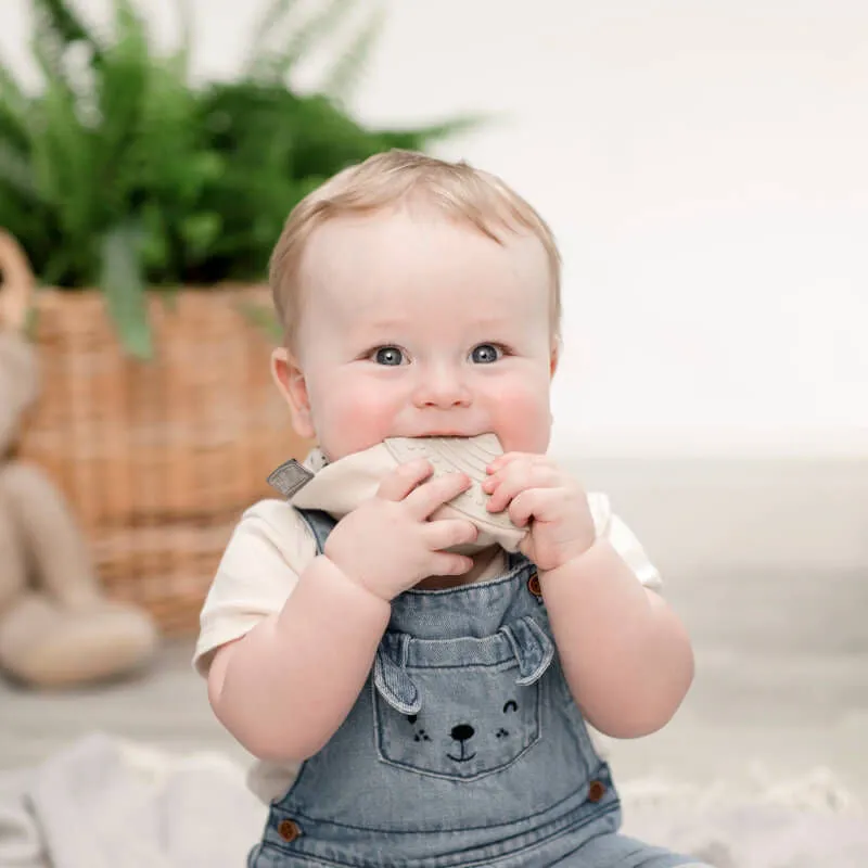 Cheeky Chompers Neckerchew Teething Dribble Bib - Leopard