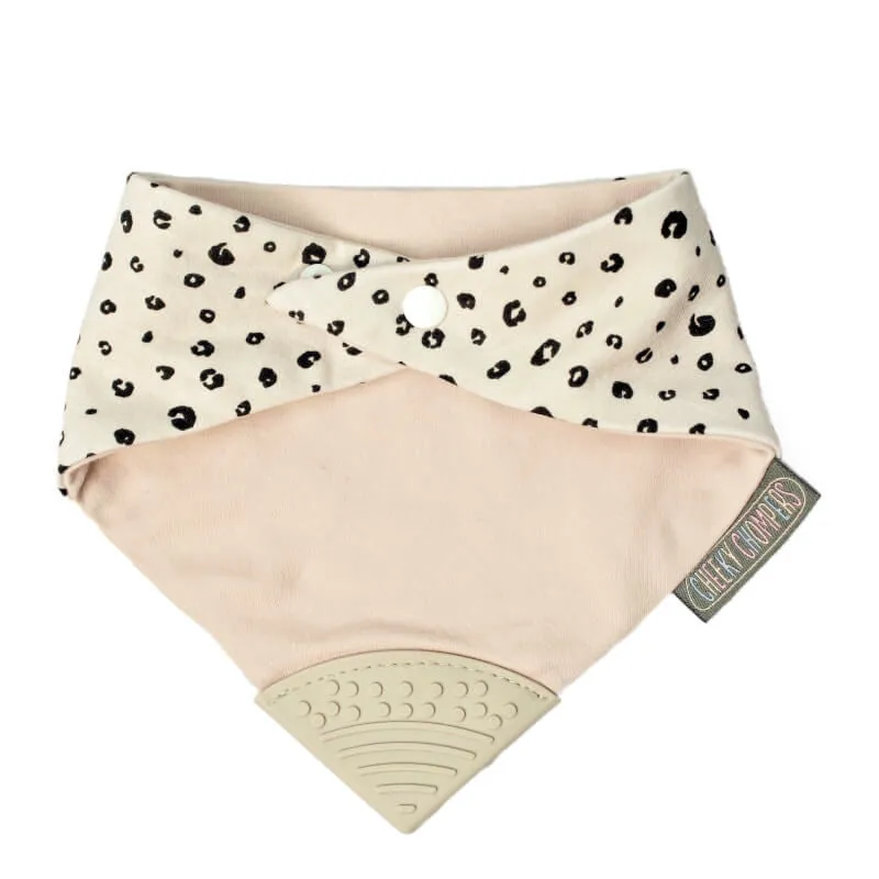 Cheeky Chompers Neckerchew Teething Dribble Bib - Leopard