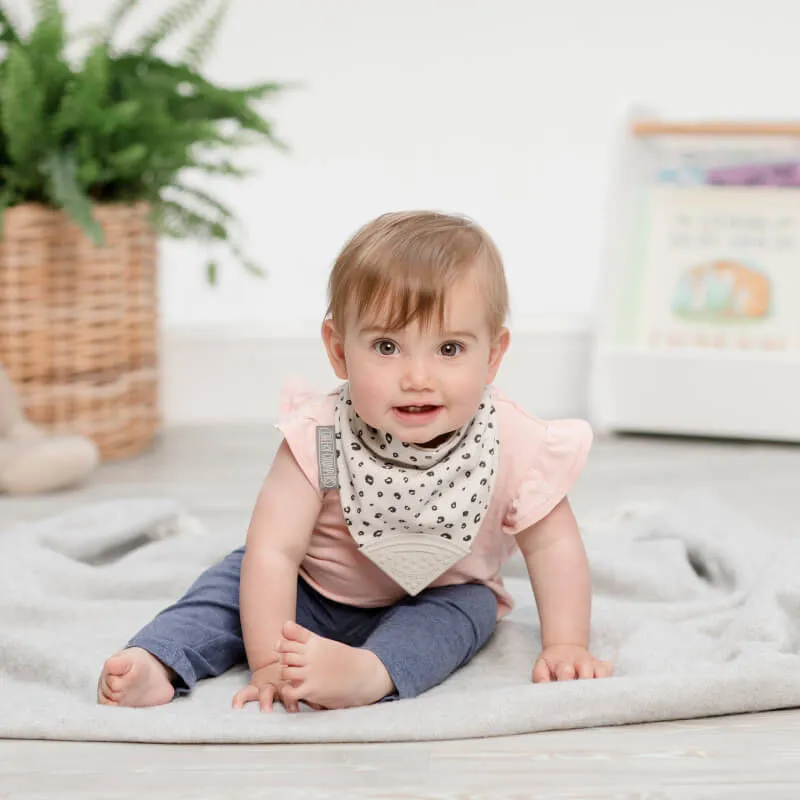 Cheeky Chompers Neckerchew Teething Dribble Bib - Leopard