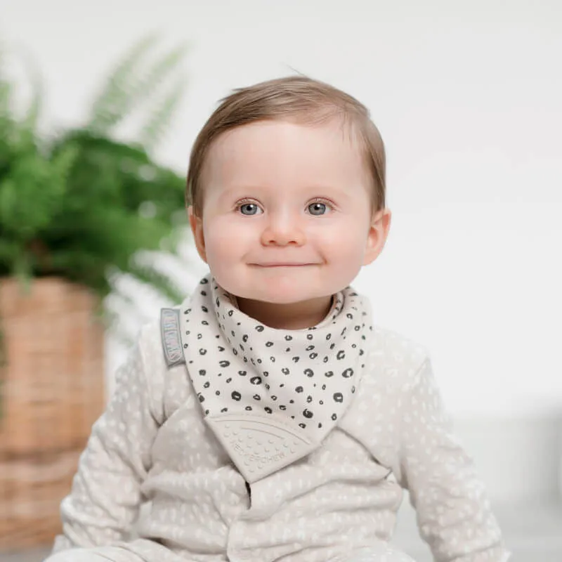 Cheeky Chompers Neckerchew Teething Dribble Bib - Leopard