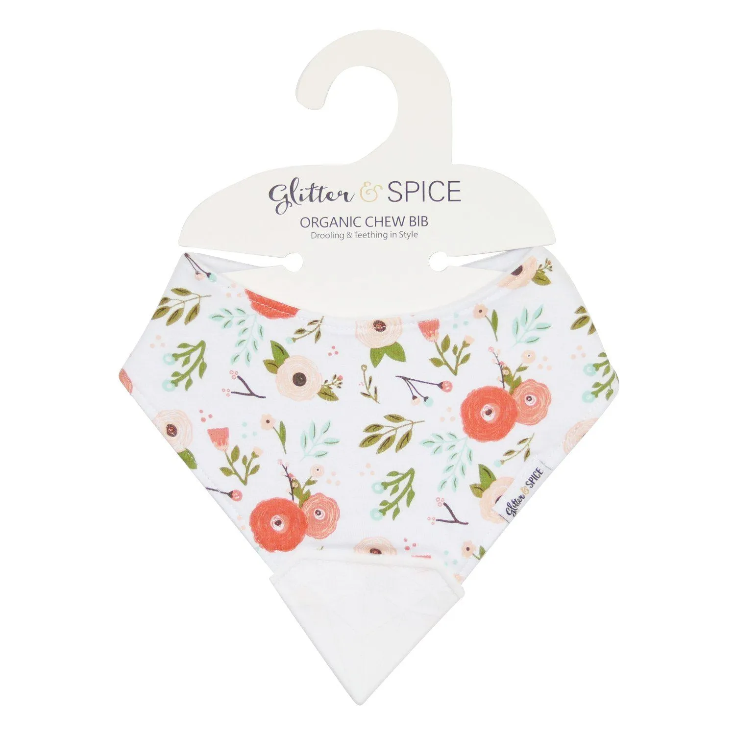 Chew Bib - Poppies