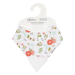 Chew Bib - Poppies