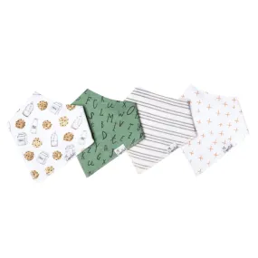Chip Bandana Bib Set (4 pack) - Copper Pearl