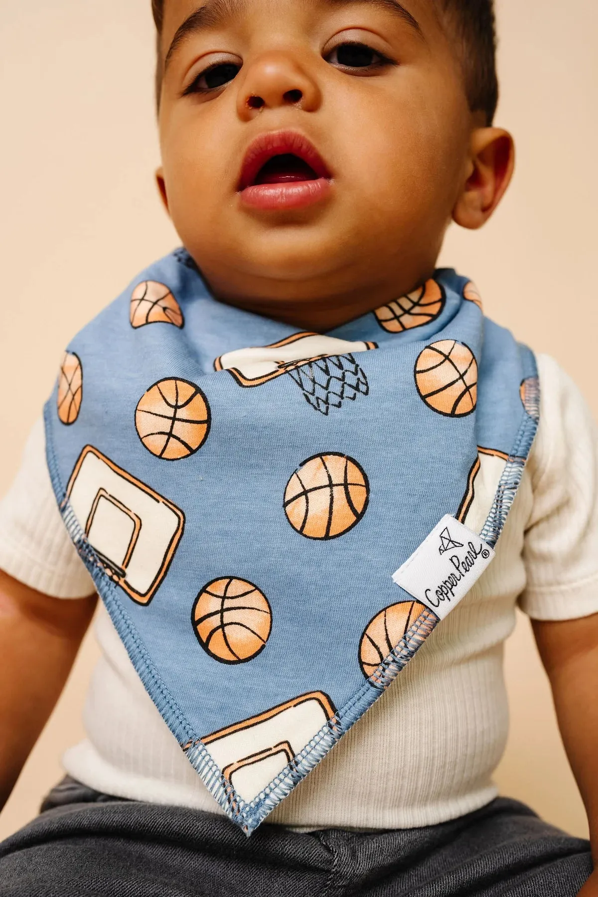 Copper Pearl Baby Bandana Bibs | Dunk