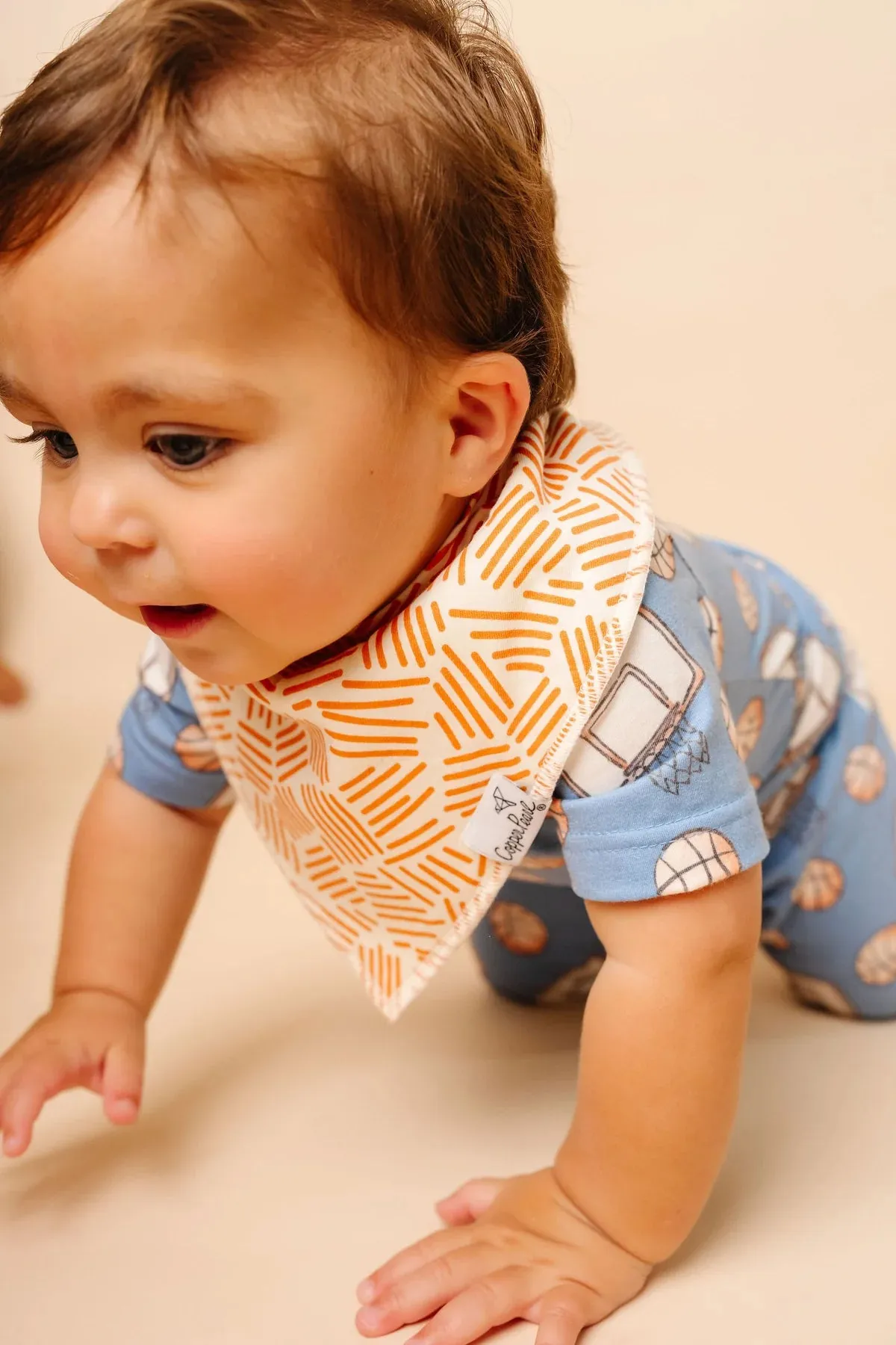 Copper Pearl Baby Bandana Bibs | Dunk