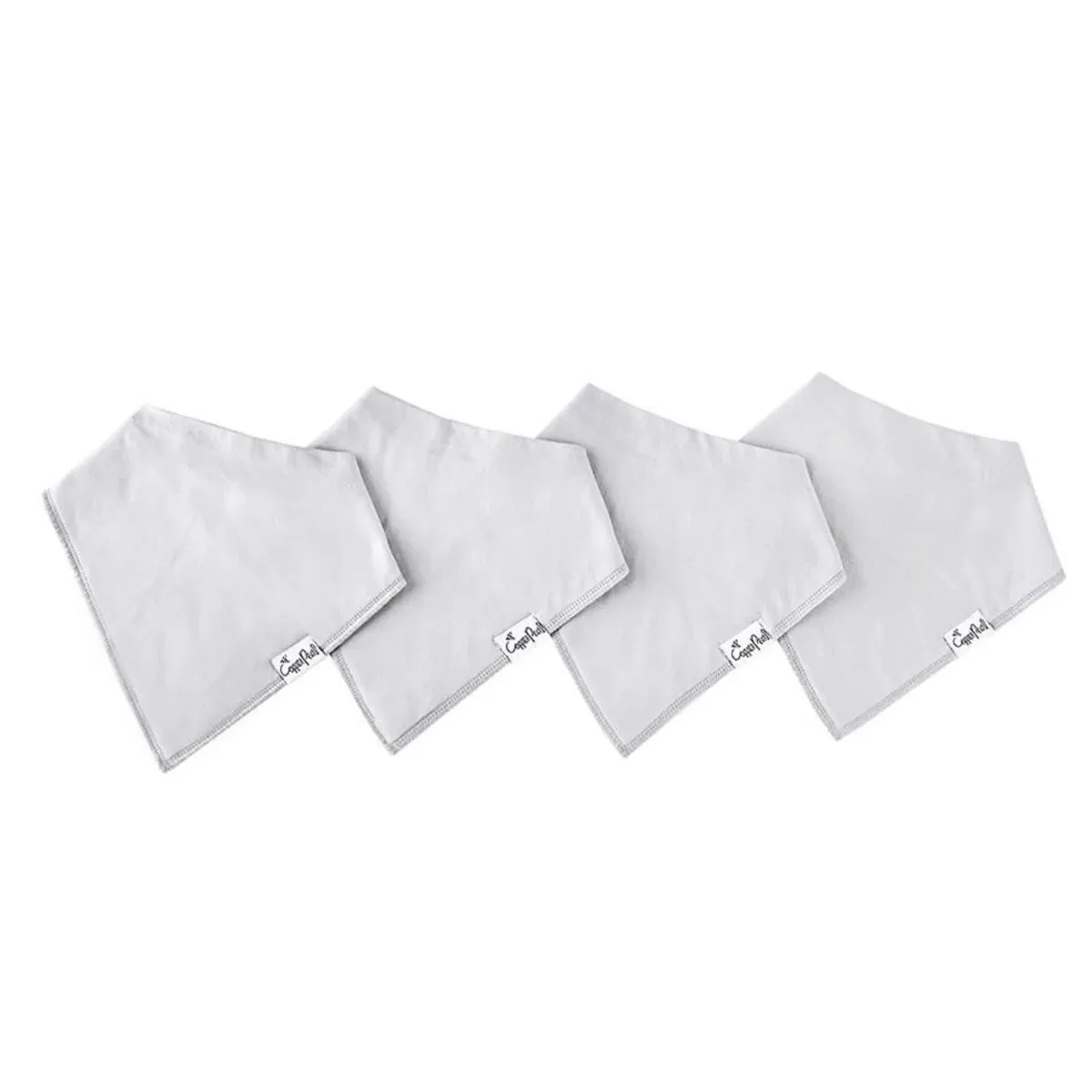 Copper Pearl Baby Bandana Bibs | Grey Basics