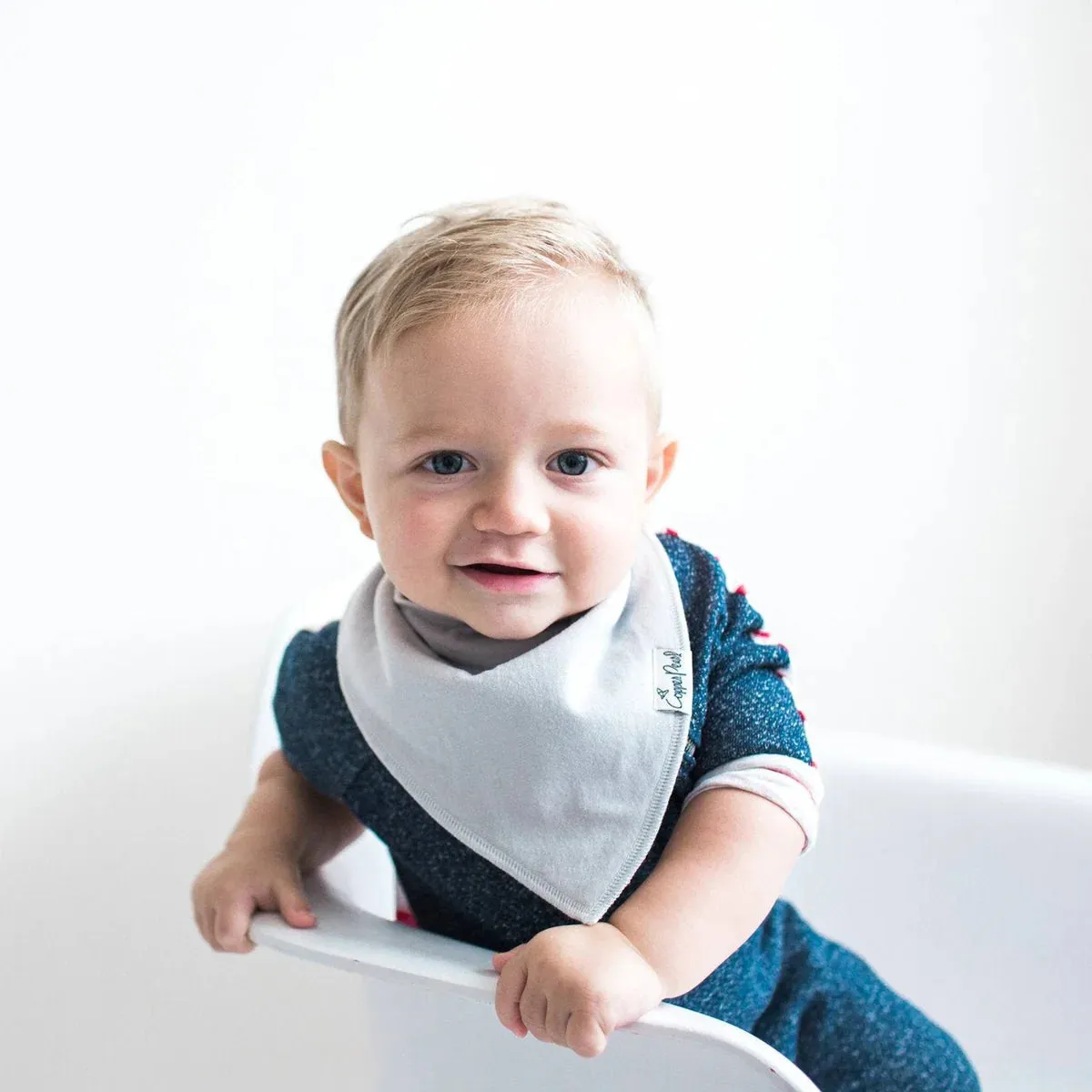 Copper Pearl Baby Bandana Bibs | Grey Basics