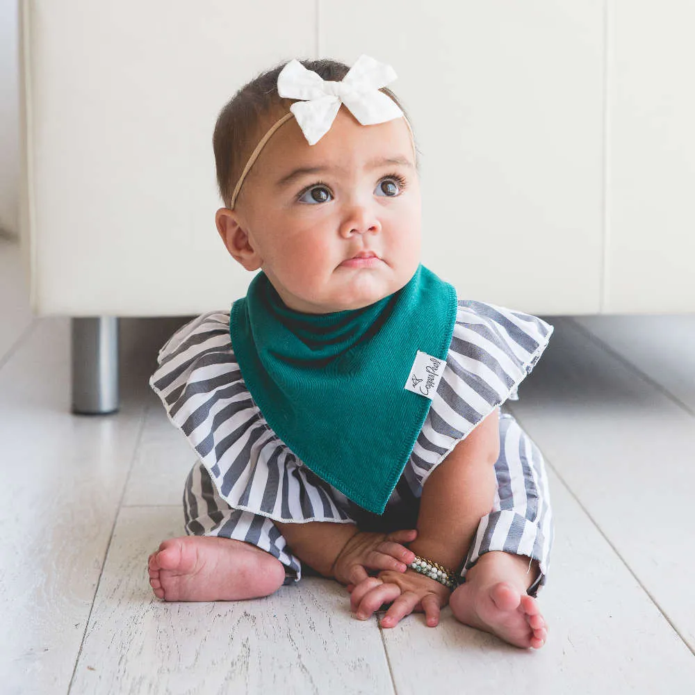 Copper Pearl Baby Bandana Bibs | Jade