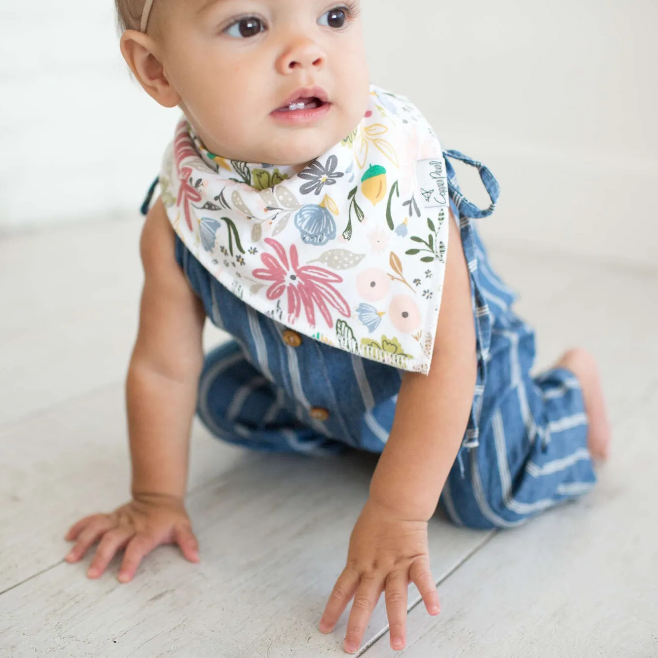 Copper Pearl Baby Bandana Bibs | Olive
