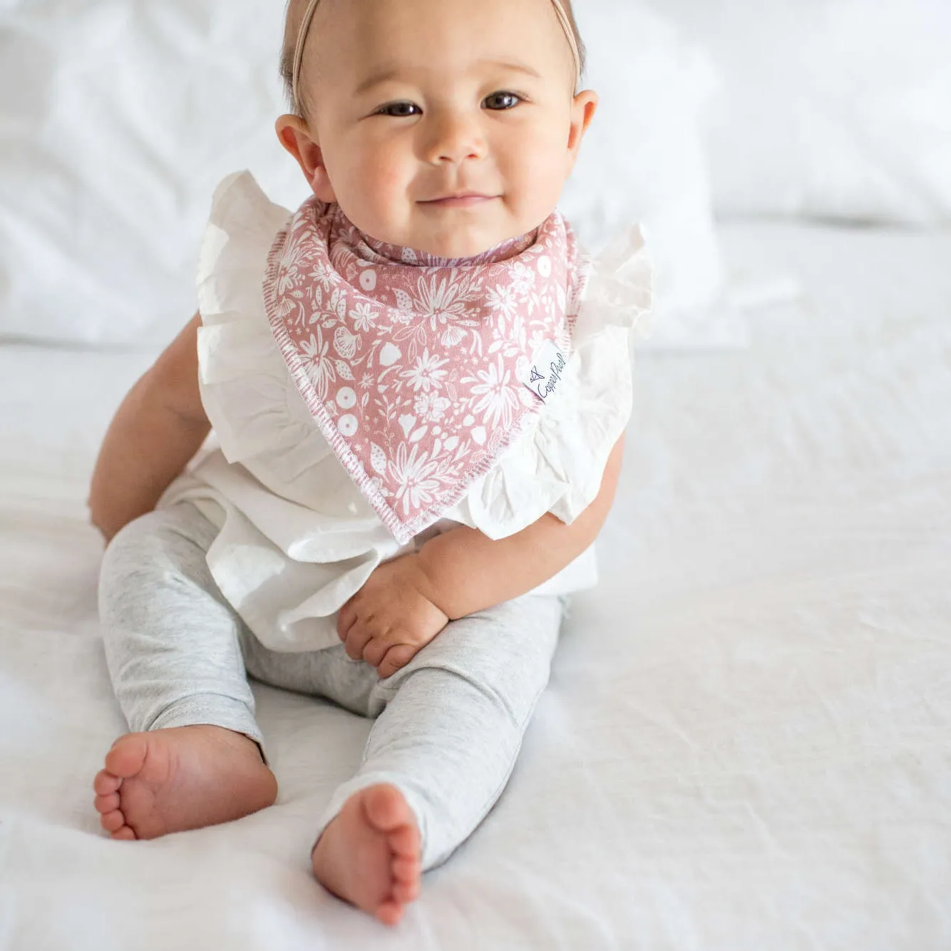 Copper Pearl Baby Bandana Bibs | Olive