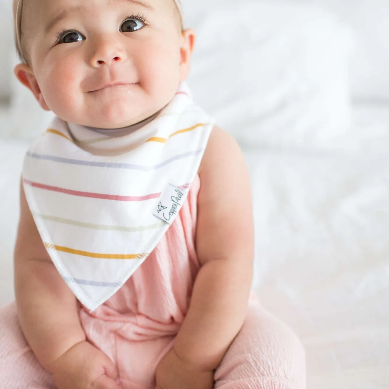 Copper Pearl Baby Bandana Bibs | Olive