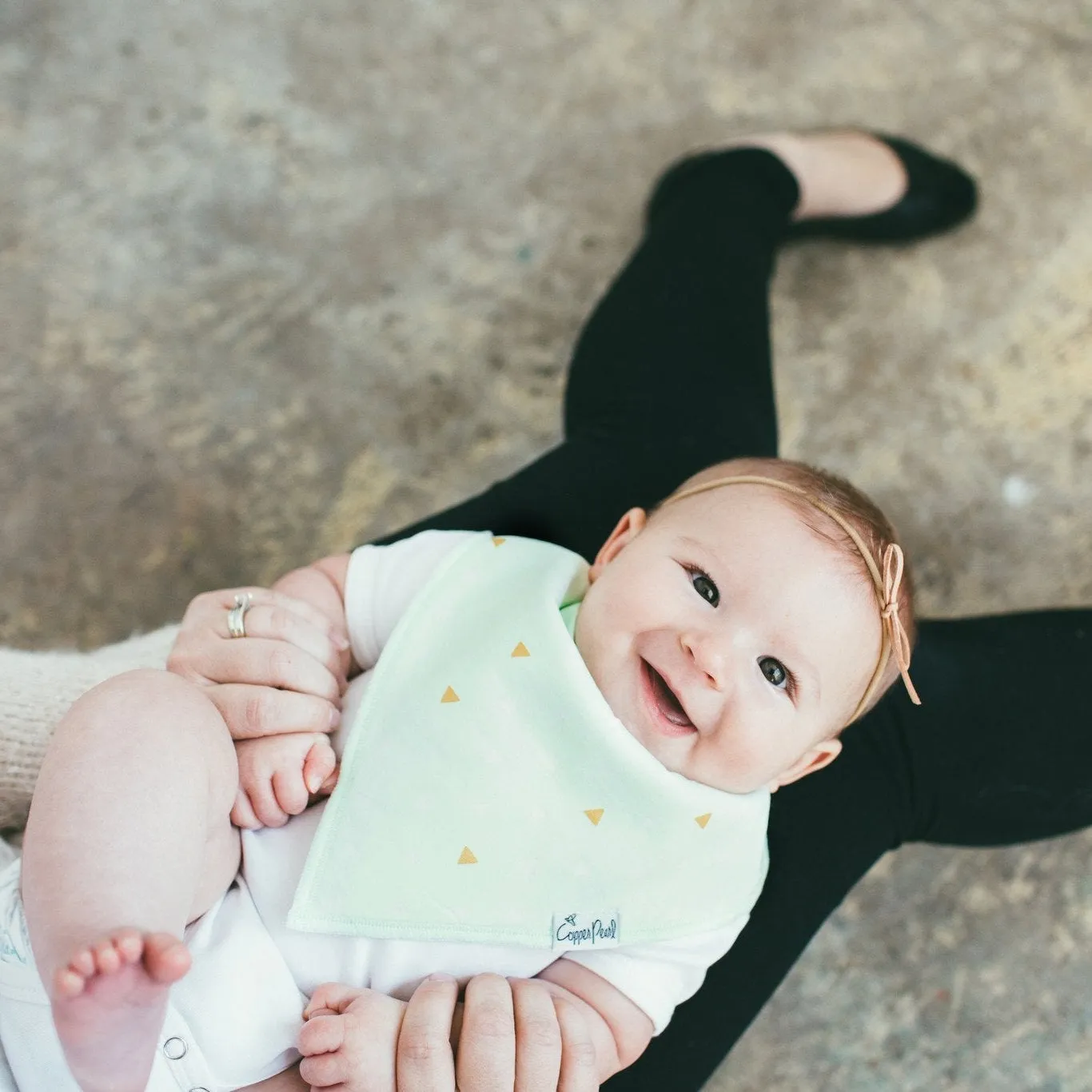 Copper Pearl Baby Bandana Bibs | Paris