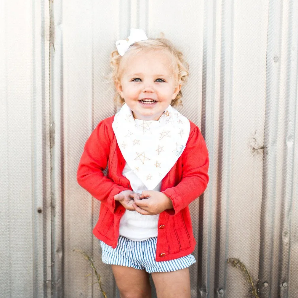 Copper Pearl Baby Bandana Bibs | Paris