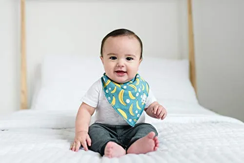 Copper Pearl Baby Bandana Drool Bibs for Drooling and Teething 4 Pack Gift Set "Citrus"