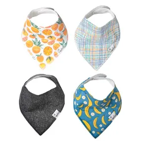 Copper Pearl Baby Bandana Drool Bibs for Drooling and Teething 4 Pack Gift Set "Citrus"