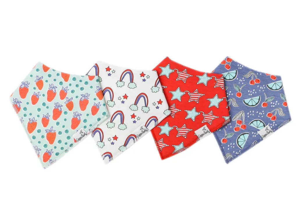 Copper Pearl - Bandana Bib (4 pack) - Liberty