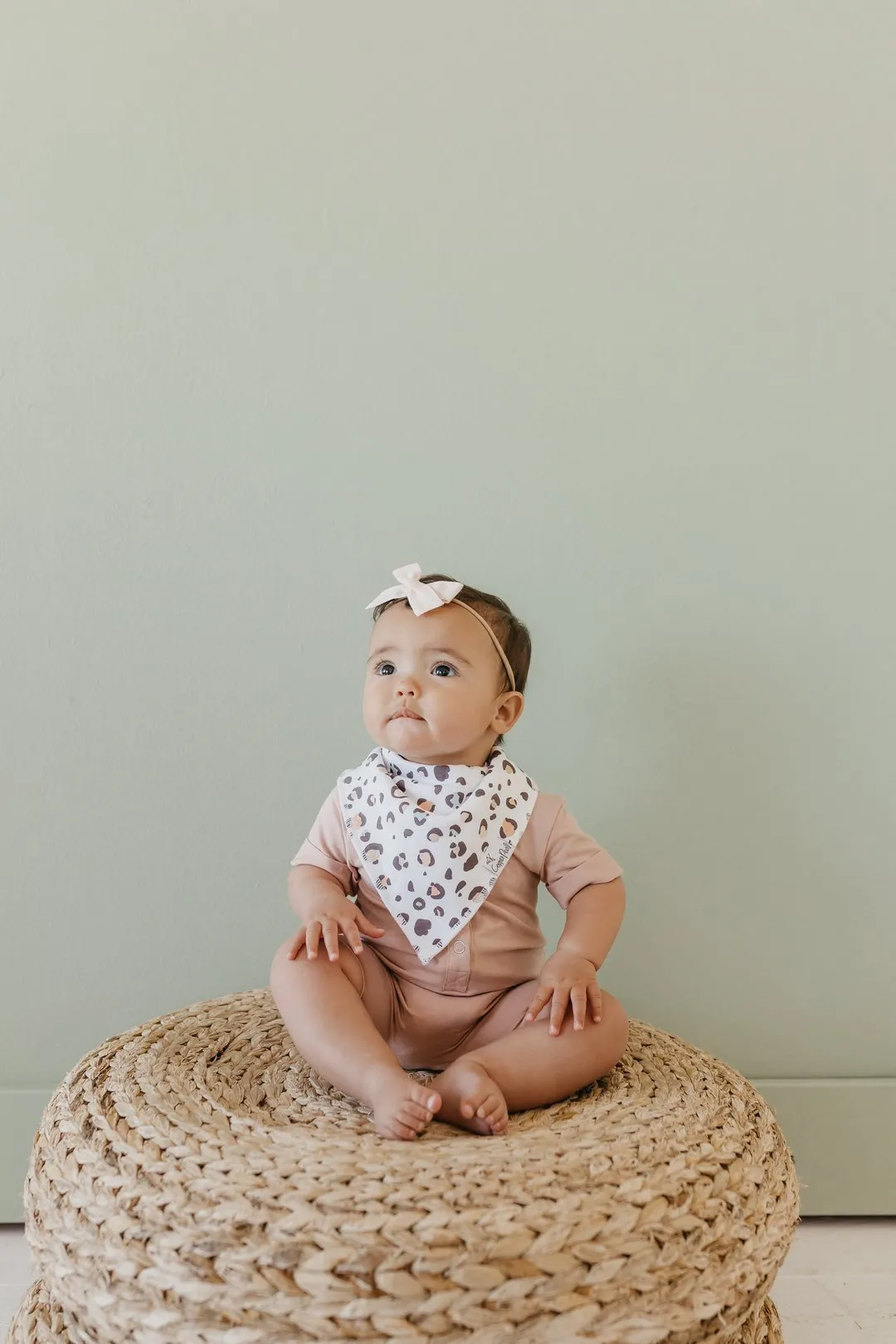 Copper Pearl Bandana Bib Set - Zara