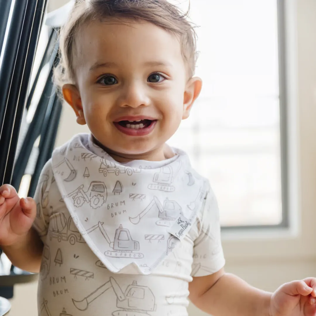 Copper Pearl Bandana Bibs / Gage