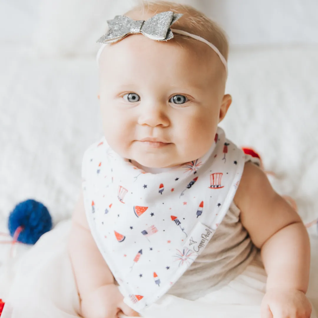 Copper Pearl Bandana Bibs / Patriot