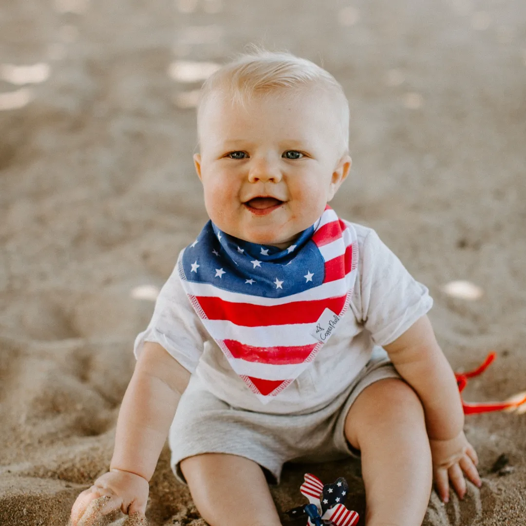 Copper Pearl Bandana Bibs / Patriot