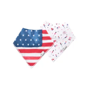 Copper Pearl Bandana Bibs / Patriot