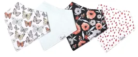 Copper Pearl Dot Bandana Bib Set